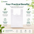 Compostable Grocery Bags | PLA+PBAT Biodegradable Carrier Bags for Retail & Takeout