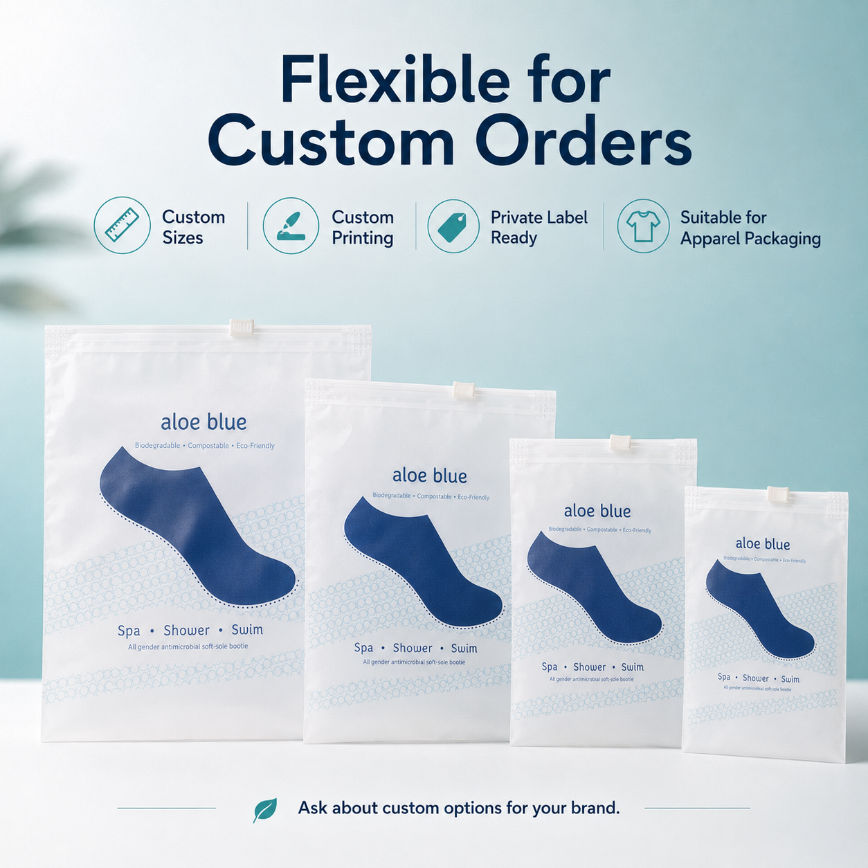Compostable Frosted Zip Lock Mailer Bags, Sample Order | Eco-Friendly Apparel Packaging