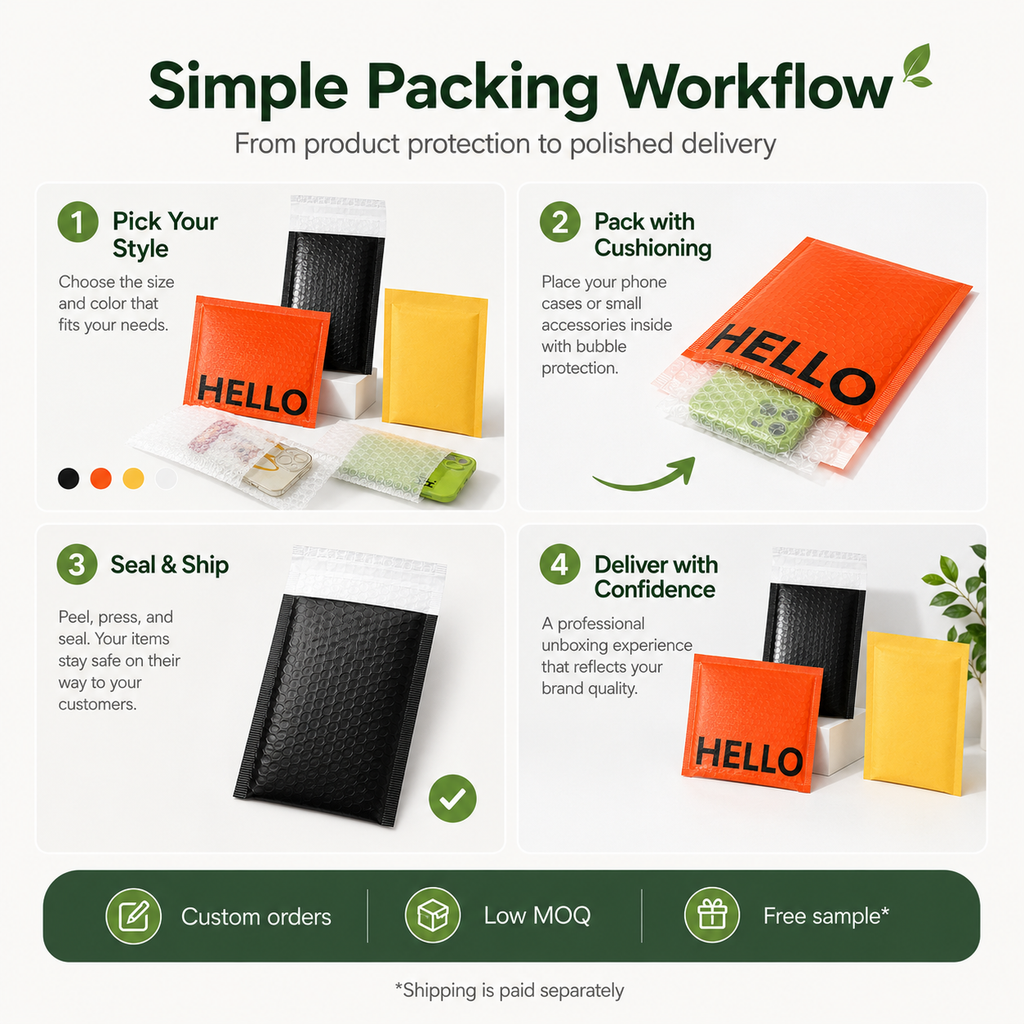 Custom Biodegradable Padded Mailers for E-commerce Packaging