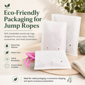 Wood Pulp Non-Woven Packaging Bags for Jump Ropes | Eco Fitness Accessory Packaging