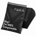 12" x 15.5" Biodegradable Poly Mailers, 50 Count Eco-Friendly Self-Seal Shipping Bags