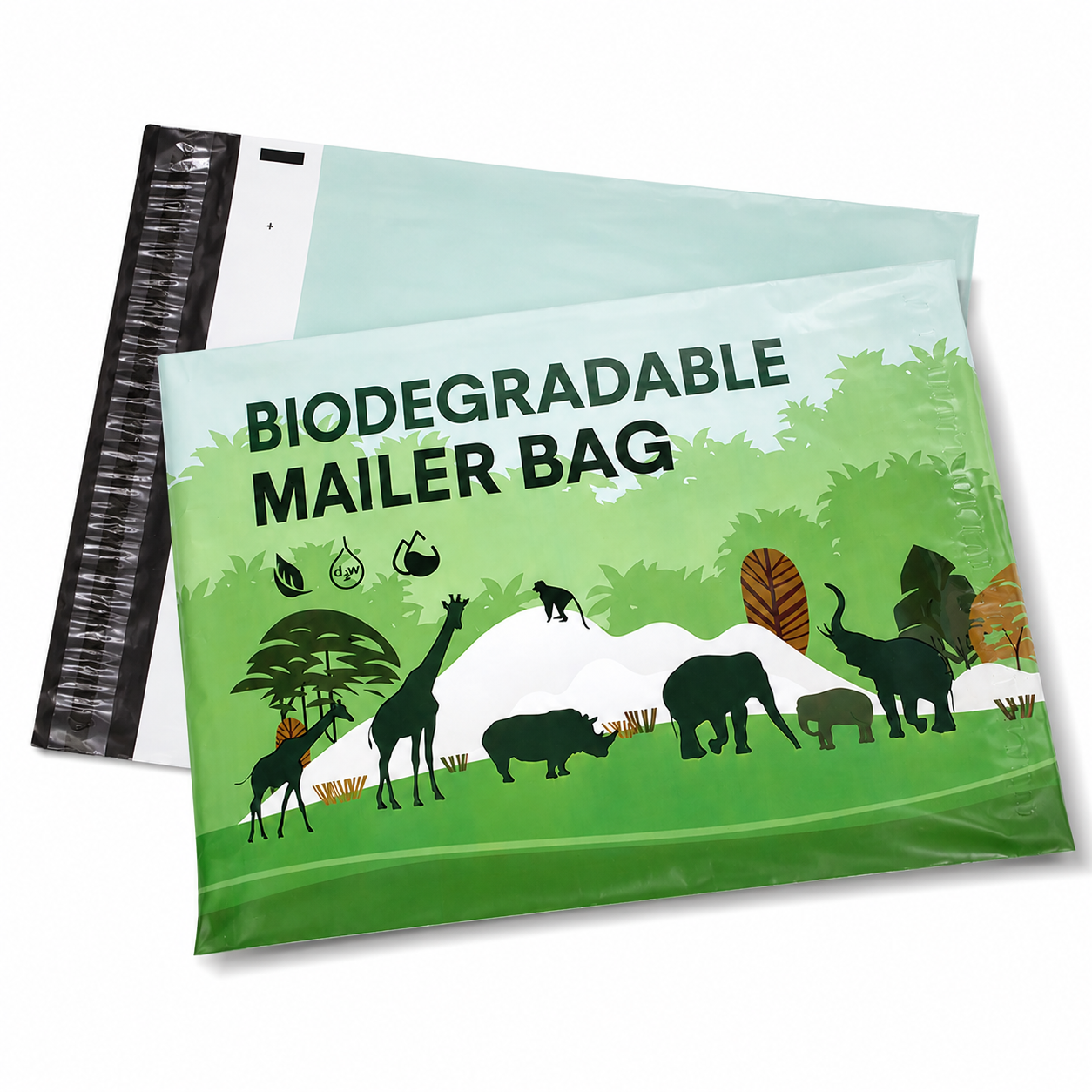 10" x 13" Biodegradable Poly Mailers, 50 Count Eco-Friendly Self-Seal Shipping Bags