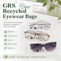 GRS Recycled Clear Eyewear Packaging Bags | PCR Plastic Bags for Glasses & Sunglasses