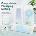 Biodegradable Frosted Sleeve Bags | PLA PBAT Packaging for Cups & Accessories