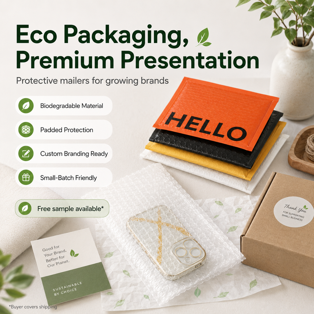 Custom Biodegradable Padded Mailers for E-commerce Packaging