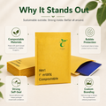 Compostable Yellow Kraft Bubble Mailers